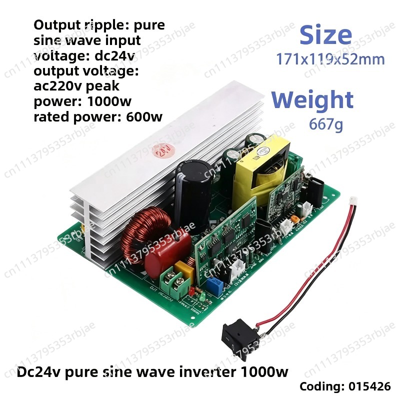 500W/1000W Zuivere Sinus Inver - Pure Sine Wave Inverter Board 24V 48V recensie en prijs