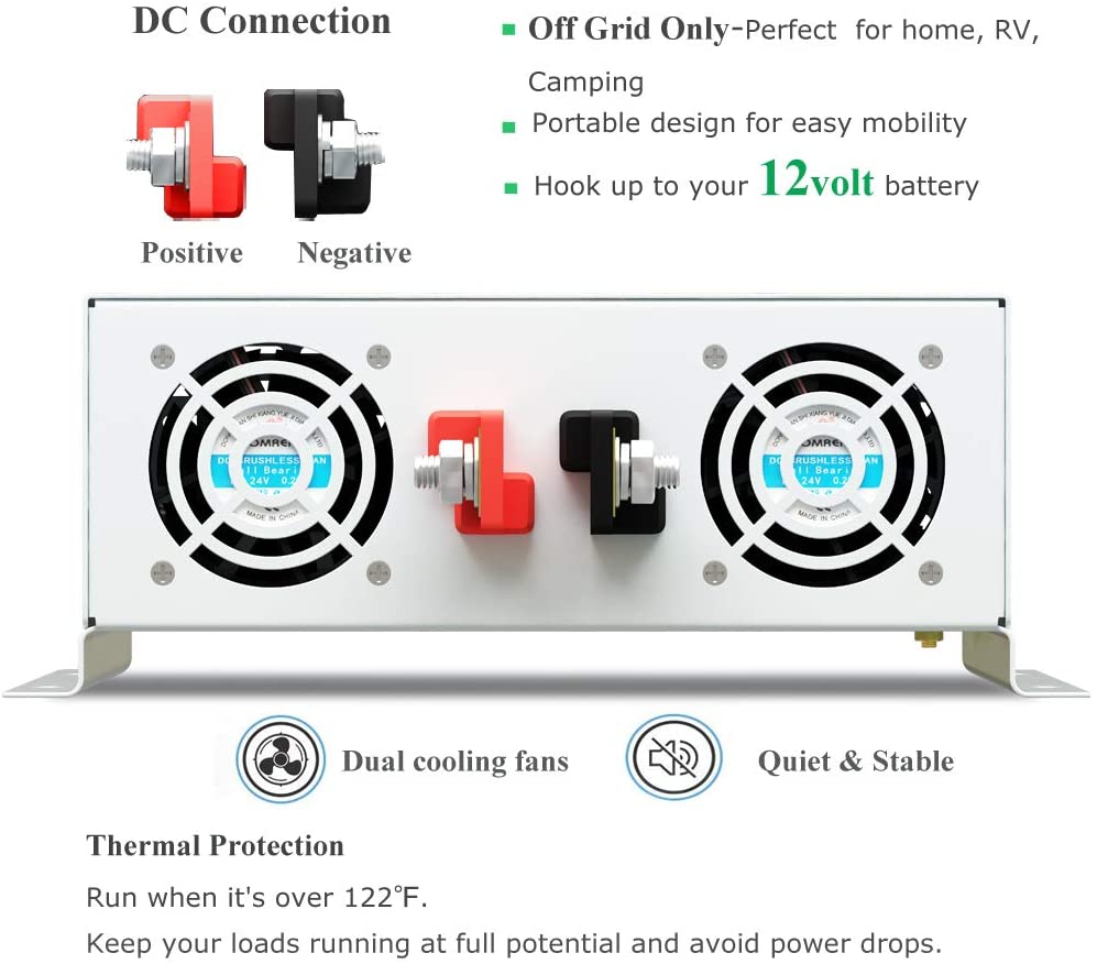 Zuivere Sinus Omvormer 3000W 2 - Inverter Pure Sine Wave 60Hz 120V 3000W recensie en prijs