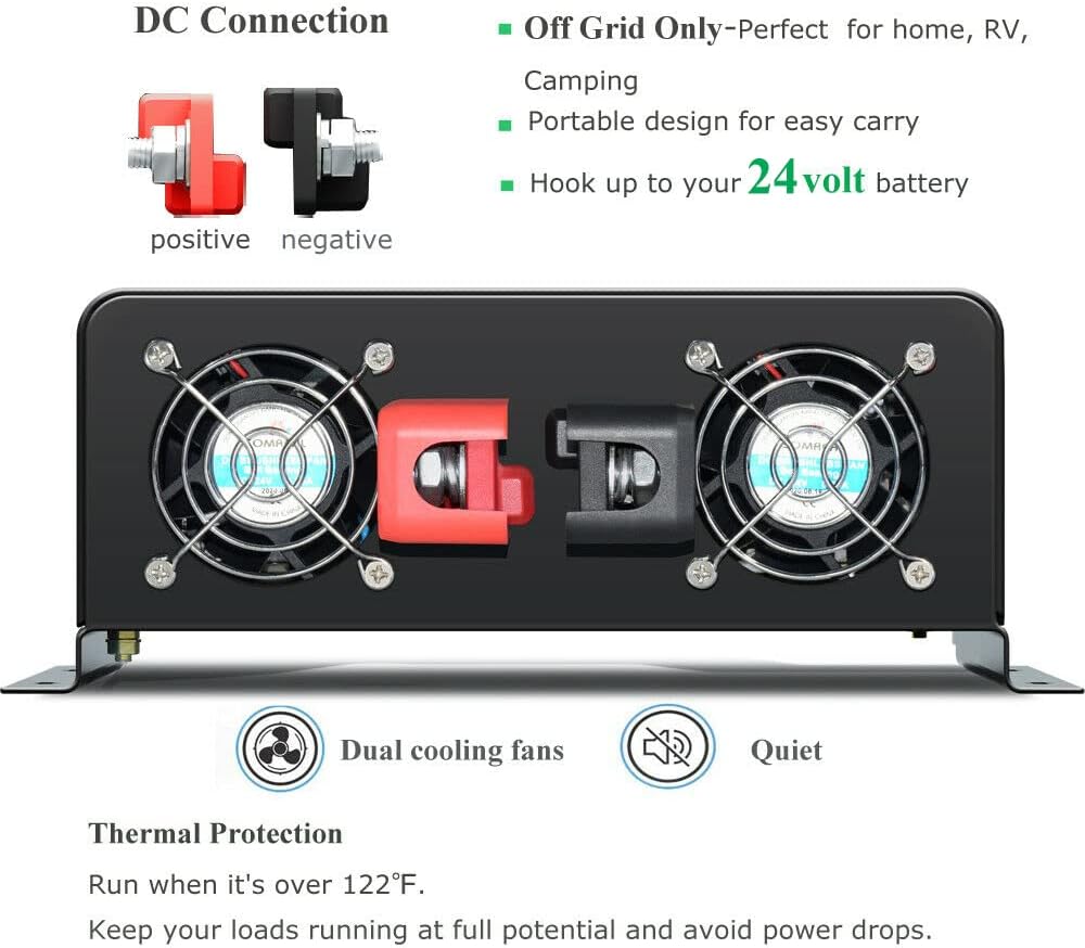 3000W Pure Sinusgolf Zonne-ene - Inverter Pure Sine Wave 60Hz 120V 3000W recensie en prijs